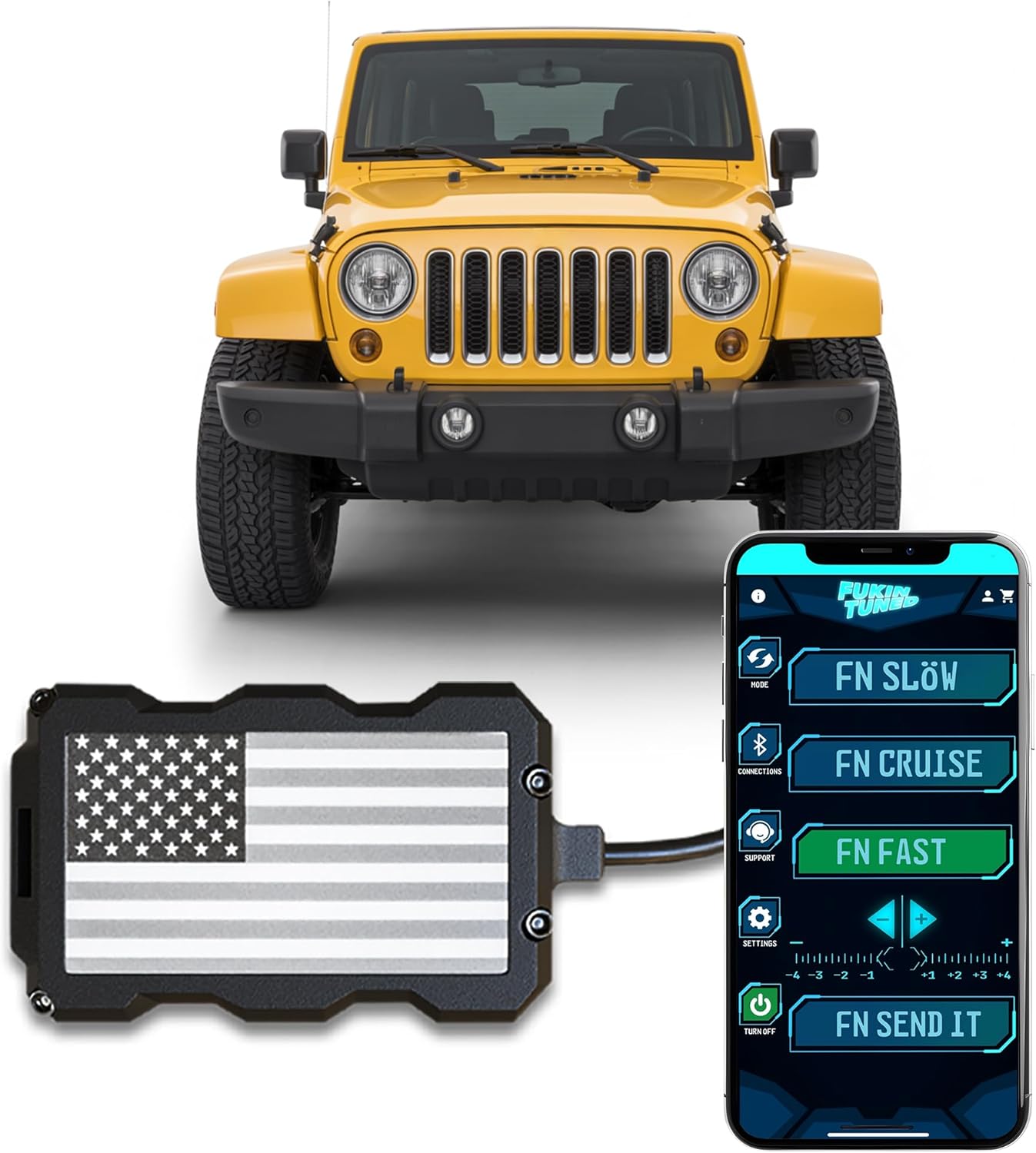Throttle Response Controller for Jeep Wrangler JK (2006-2018) (3rd Gen) Fits: Unlimited, Sport, Sahara, Rubicon, Mojave (2.8L 3.6L 3.8L) | FT31