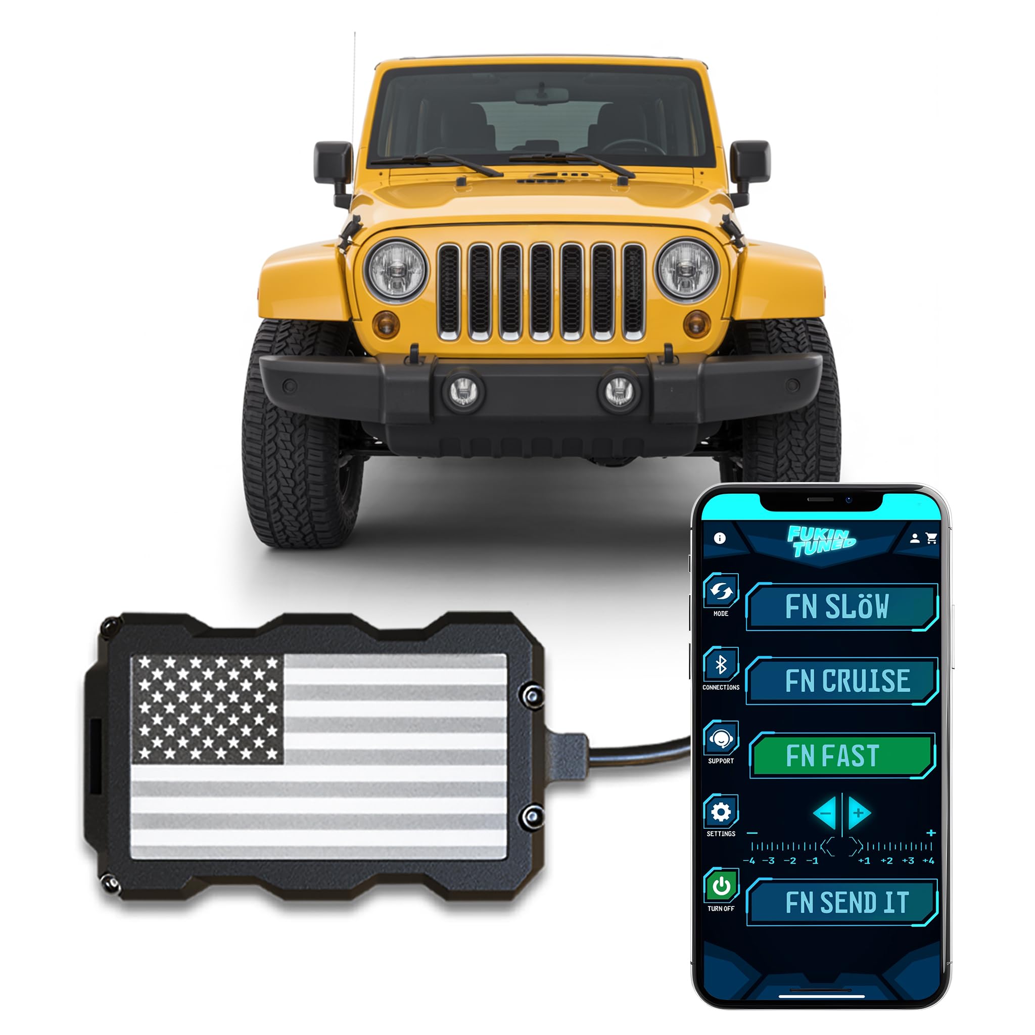 Throttle Response Controller for Jeep Wrangler JK (2006-2018) (3rd Gen) Fits: Unlimited, Sport, Sahara, Rubicon, Mojave (2.8L 3.6L 3.8L) | FT31