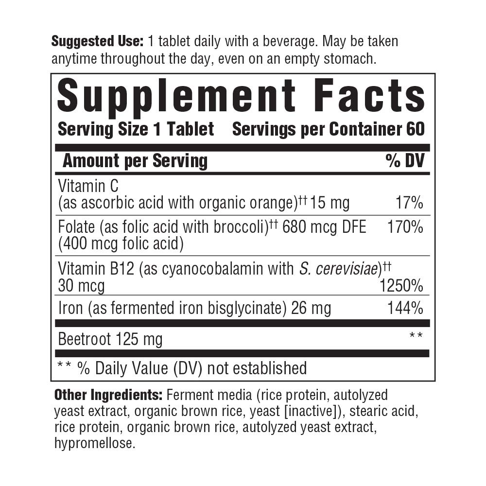 MegaFood Blood Builder Iron Supplement Shown to Increase Iron Levels