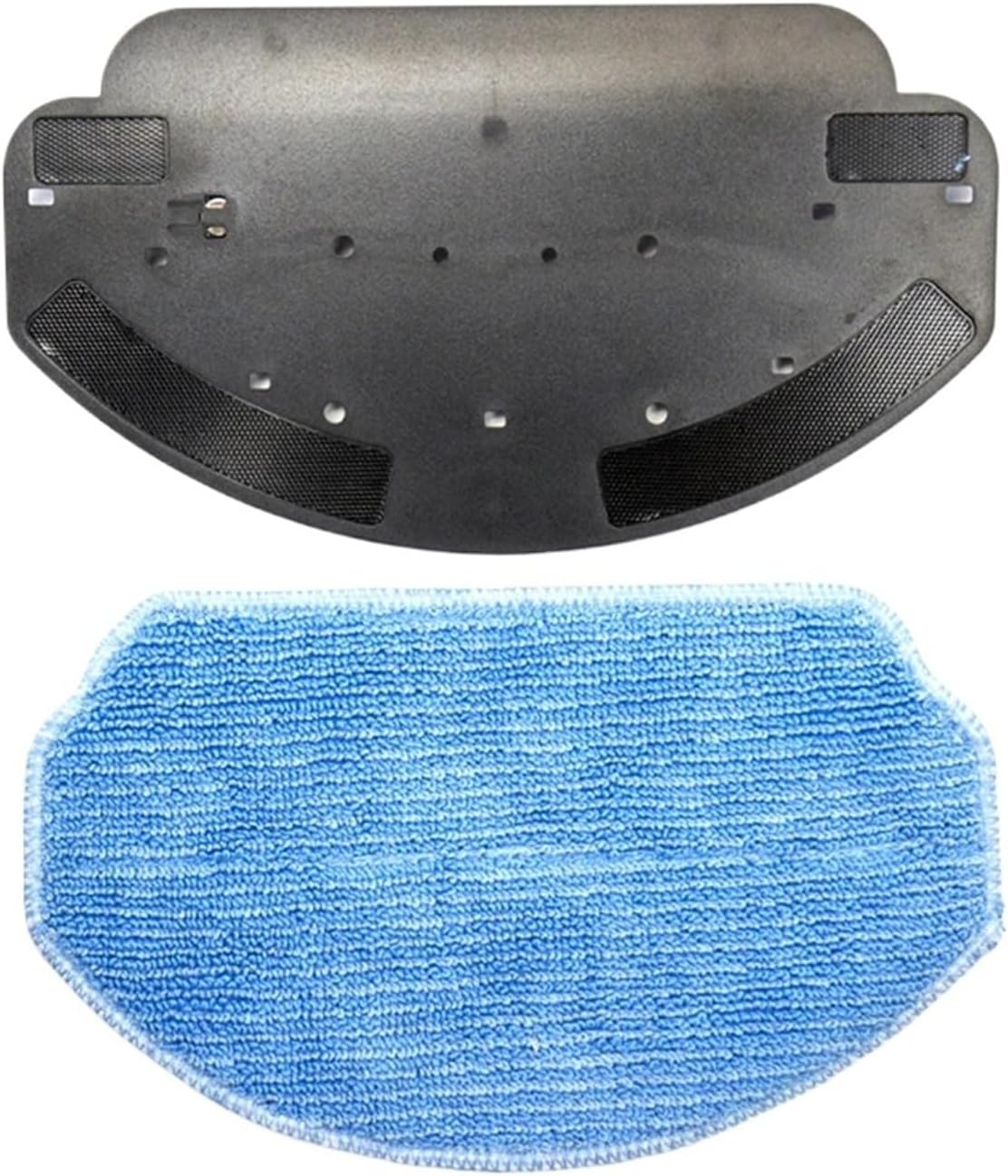 Robot Vacuum Replacement Mop Bracket Pads Kit,Compatible for MAMNV, BR150 BR151 Cleaning Sweeping Machine Wet Mops and Bracket(1 Mop Bracket 1 Rag)