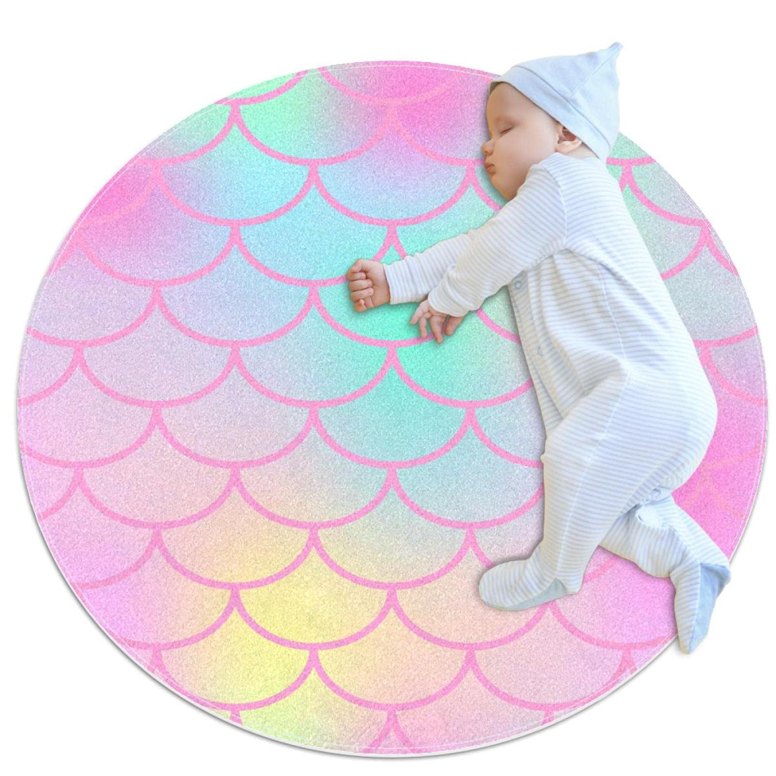 Tapis de salle de bain de qualité supérieure à motif écailles