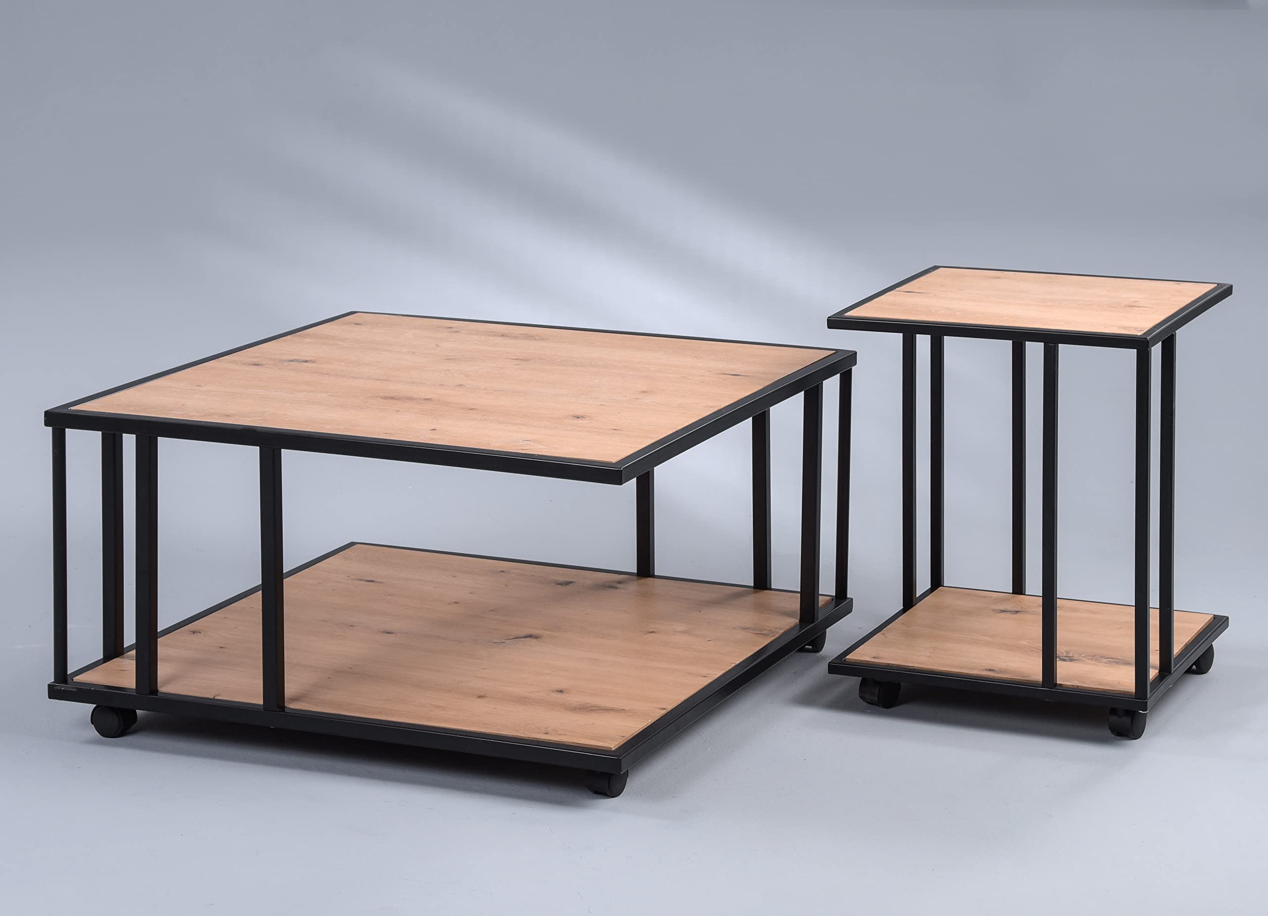 Table basse en bois artisanal M2 Kollektion Paris 2 75x41x75 cm