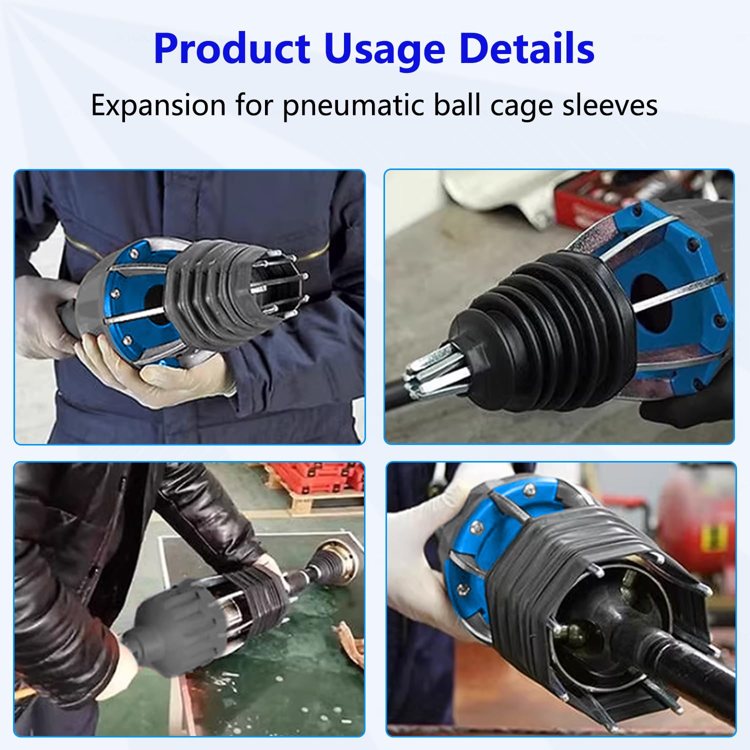 ZKTOOL Pneumatischer CV-Gelenkmanschetten-Expander Installationswerkzeug | 72-130Psi Druckausdehner Kompatibel mit Staubschutzkappen für die meisten Pkw-Klinken.