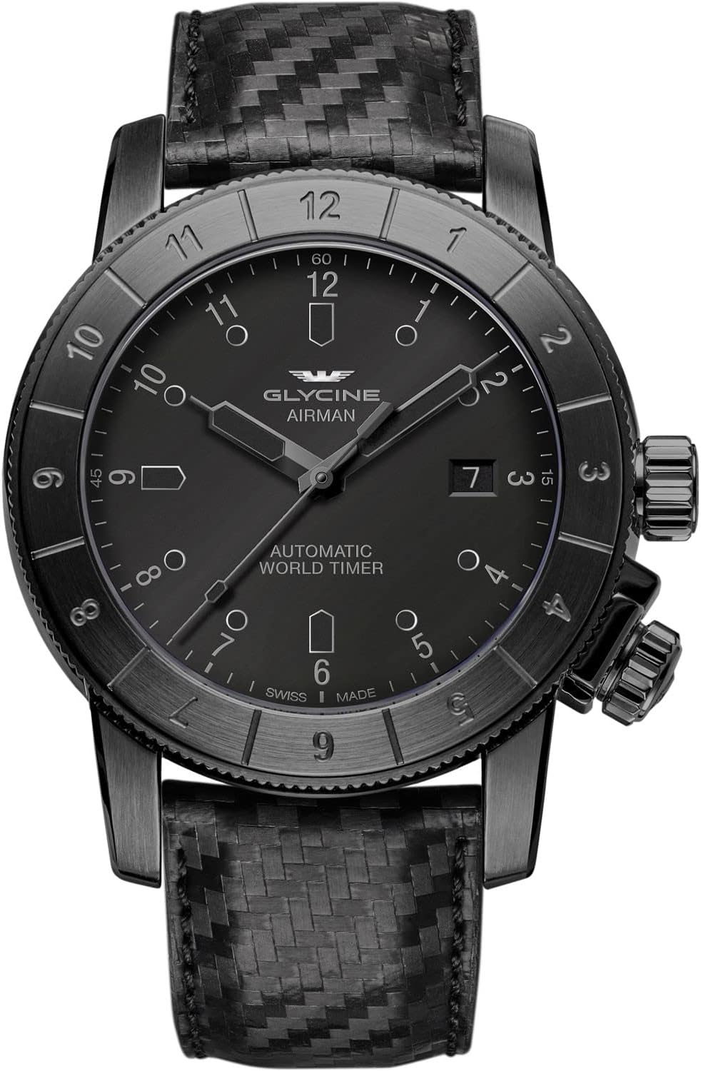 Airman Mens Analogue Automatic Watch with Leather Bracelet GL0177