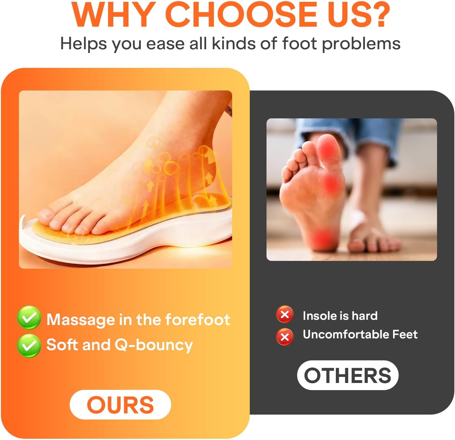 2026 New Steppers Insoles for Men & Women,4D Cloud Massage Memory Foam Insoles with Arch Support for All-Day Comfortable and Breathable (Men 10-11) - Image 5