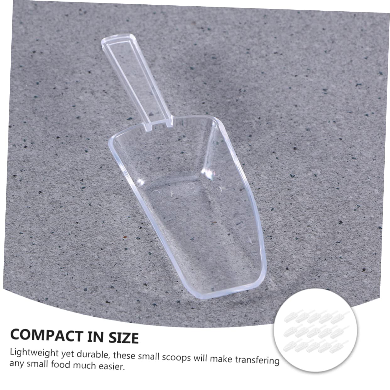 MAGICLULU 30 Piezas cuchara medidora poder de lavado pala de comida ice cream scoop soperas minitaza medidora cucharón pala de cubitos de hielo cuchara de el plastico.