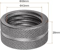 Vista 15 de HARFINGTON 8" Pipe Wrench Nut, Carbon Steel, 14mm ID, 1 PC