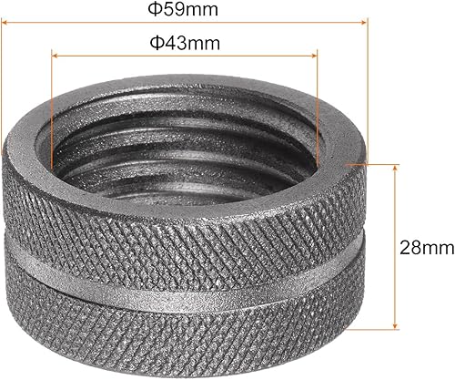 Miniatura 15 de HARFINGTON 8" Pipe Wrench Nut, Carbon Steel, 14mm ID, 1 PC