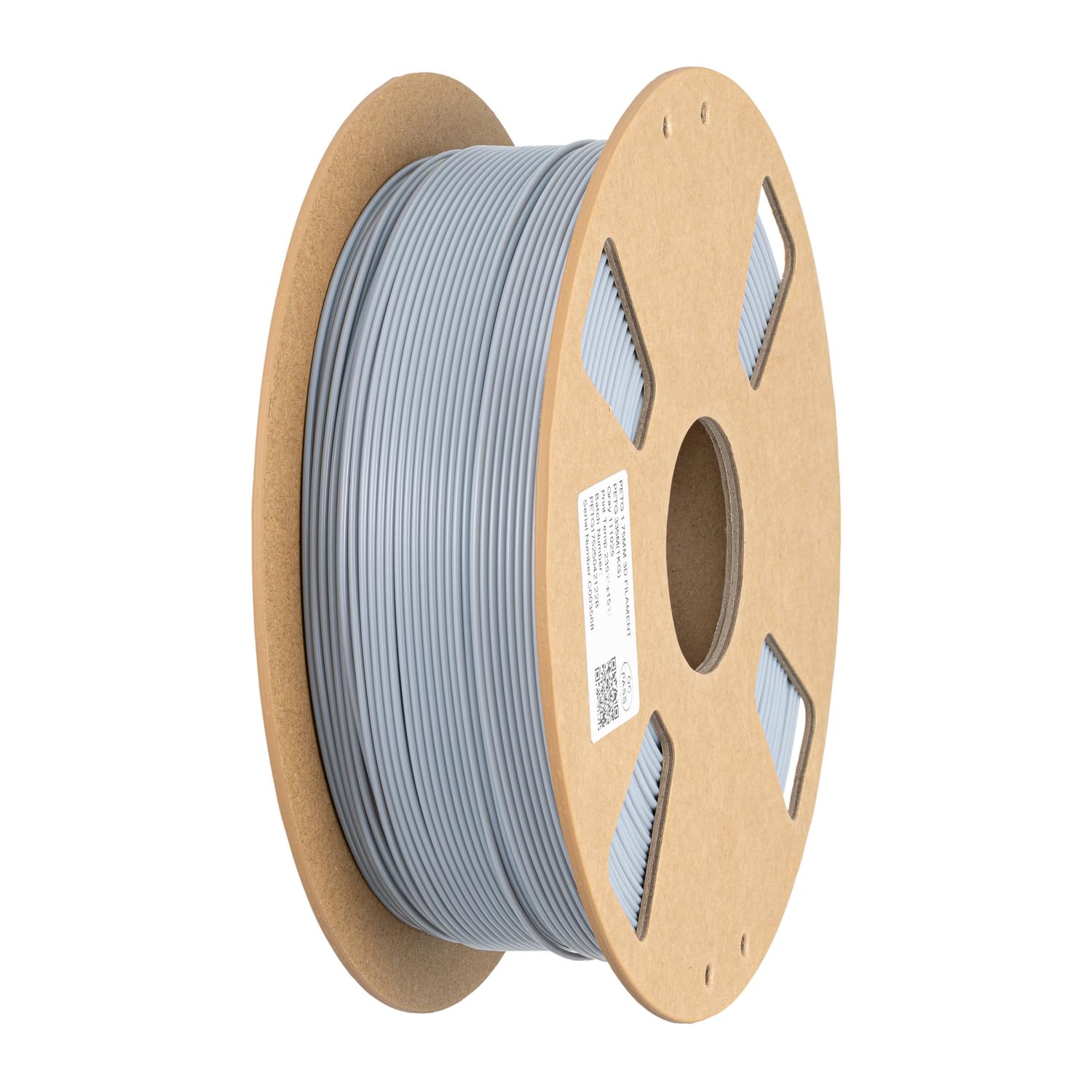 HZST3D 3D Printer Grey PETG Filament 1.75mm 1KG 3D Printing Material