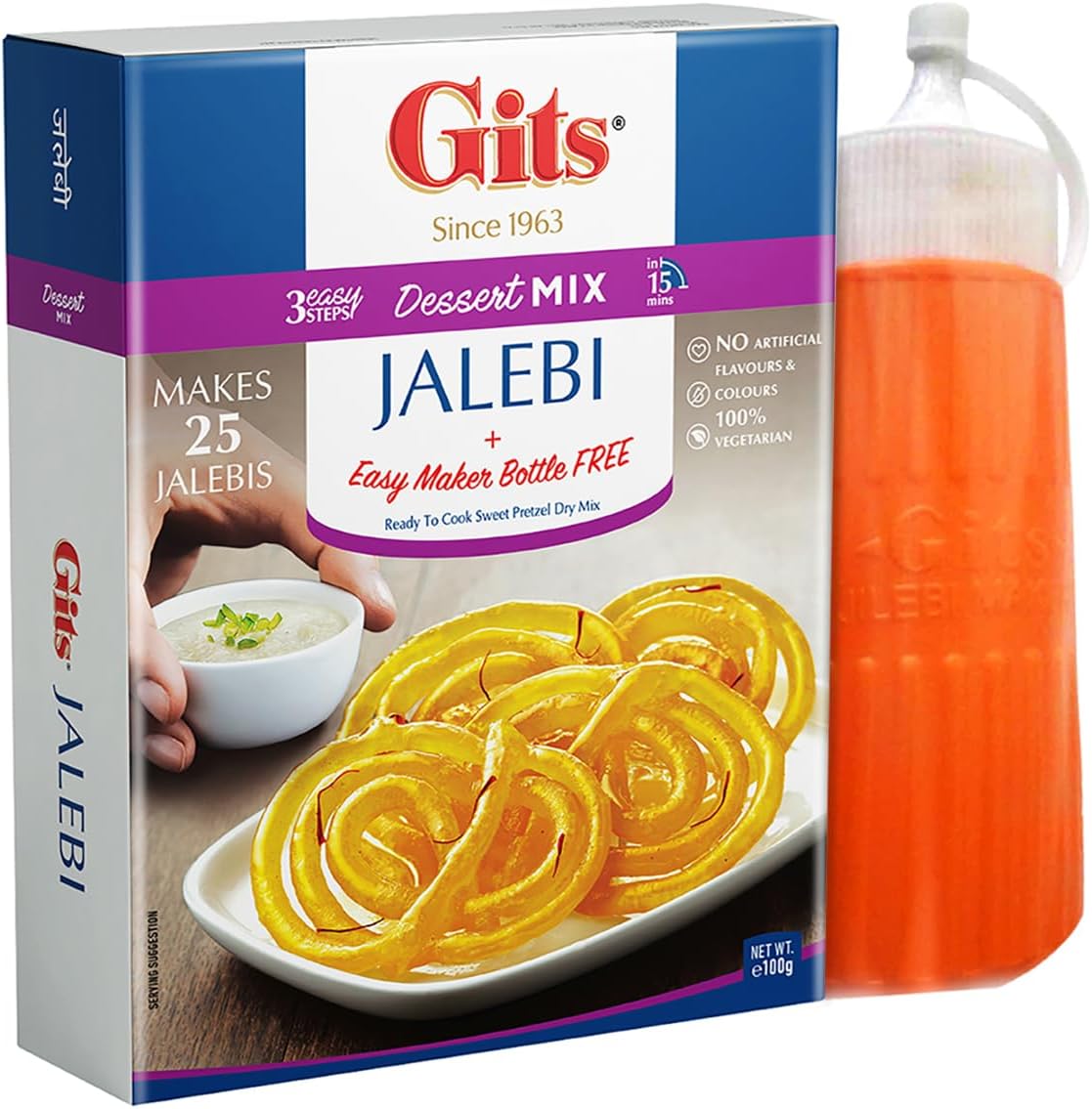 Gits Jalebi with Maker Dessert Mix 100 g