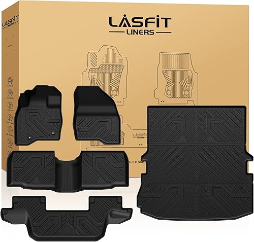 Miniatura 9 de LASFIT Alfombrillas de suelo aptas para Ford Bronco Sport 2024 2023 2022 2021, tapetes de TPE para todo tipo de clima, revestimientos de piso