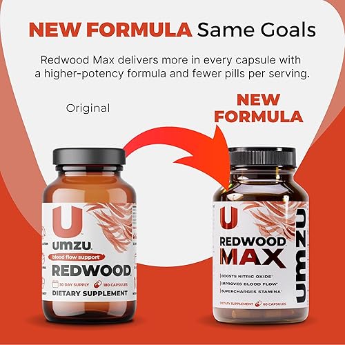 Miniatura 9 de UMZU Redwood Max - Potenciador de óxido nítrico, suministro de 1 mes - Suplemento avanzado de óxido nítrico con mezcla Fitnox, corteza de pino,