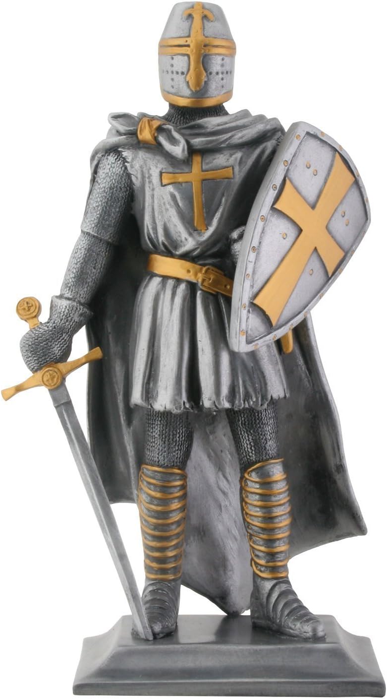 Buy Templar Knight Medieval Collectible Statue FigurineH 9" Online at