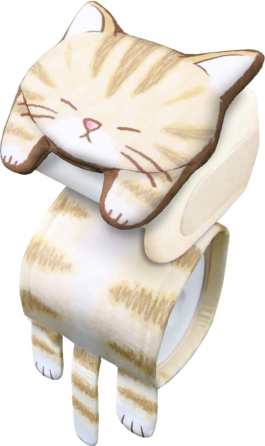 Meiho Cat Nap Roll Paper Holder Toilet Paper Holder Tea Tiger