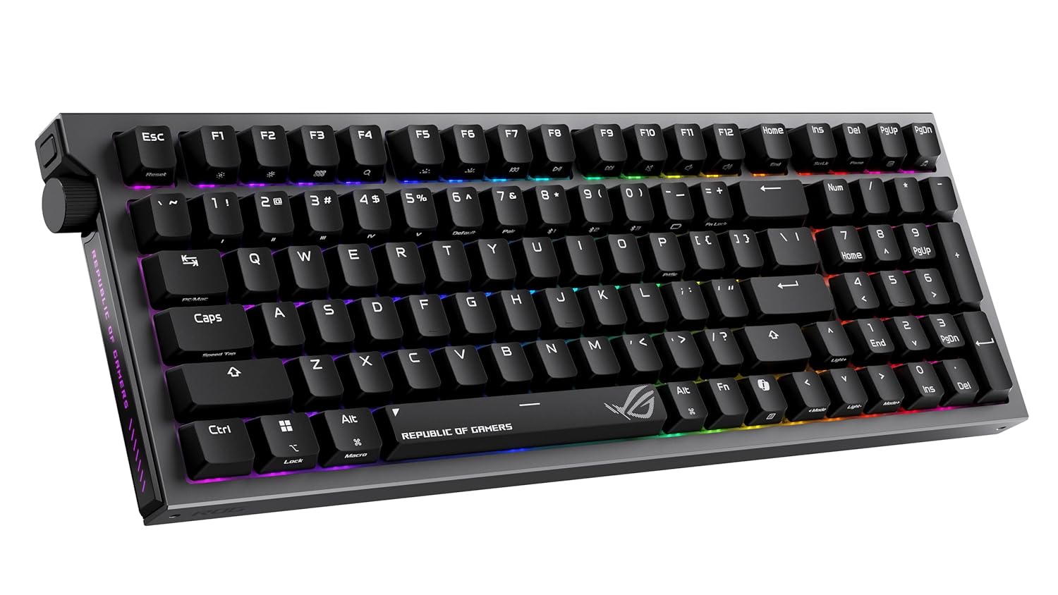 ASUS ROG Strix Morph 96 Ultimate Wireless Mechanical Gaming Keyboard – 96% Tri-Mode, Hot Swappable, Black - Image 4
