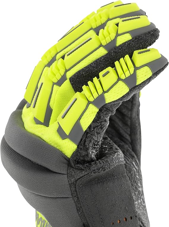 Mechanix Wear: Hi-Viz M-Pact 2 Work Gloves (Small, Fluorescent Yellow)