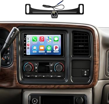 Double Din CarPlay Radio for Chevy Silverado GMC Sierra 03-06 Car Stereo