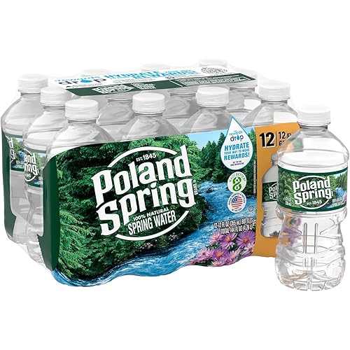 CAMEO - PolandSprings 100% Natural Spring Water, 12 fl oz. Plastic Bottles (24 count)