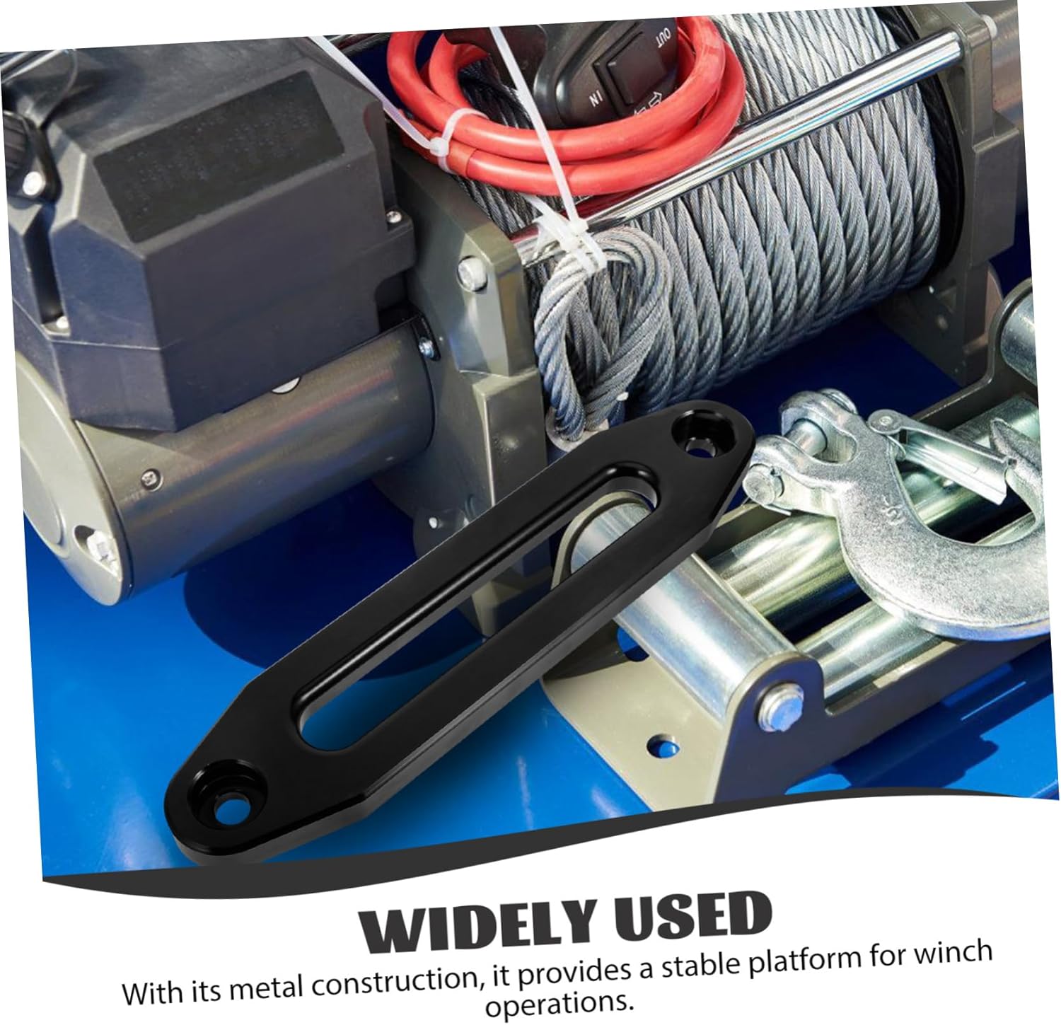 Zinc Alloy Winch Fairlead Cable Guide for Offroad Synthetic Rope Reduces Friction Wear Prevents Tangles and Damage for Harsh Conditions