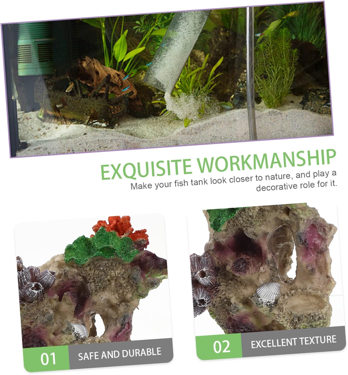 4pcs Aquarium Landscaping Coral Artificial Plants Fish Tank Fake Wear-Resistant Aquarium Decor Faux Coral Artificiales para Aquarium Landscape Ornament Sea Dec