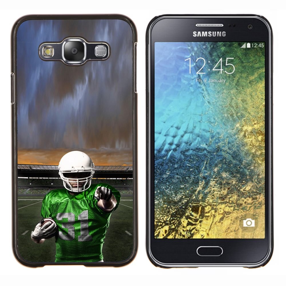 /Skull Market/ - 31 Football Player For Samsung Galaxy E5 E500 - Hand Painted Custom Luxury Cover Case -