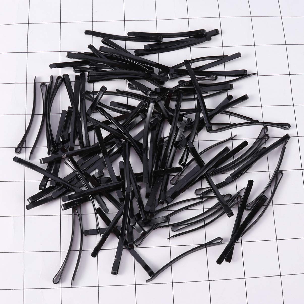 FRCOLOR 100 horquillas de metal Bobby Bobby para el pelo, horquillas simples de metal