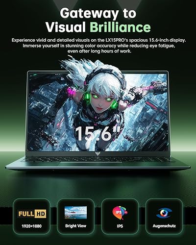 Miniatura 6 de Computadora portátil 2025 con AMD Ryzen7 5700U (hasta 4.3 GHZ, 8C16T), gráficos AMD Radeon, 16 GB DDR4 RAM 512 GB SSD, WiFi 6,pantalla IPS de 15.6