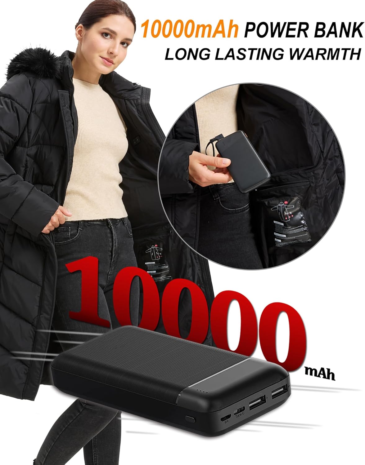 Women's Long Winter Coats for Women Women's Winter Jacket Coat - Image 4