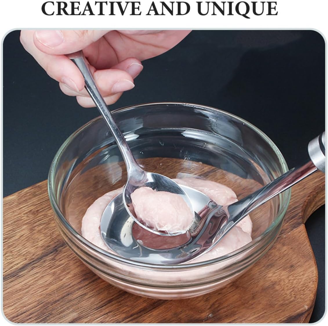 2pcs Glass Dumpling Filling Mixing Bowl Salad Bowl for Minced Meat Fruits and Noodles Stackable Kitchen for Space-saving Storage