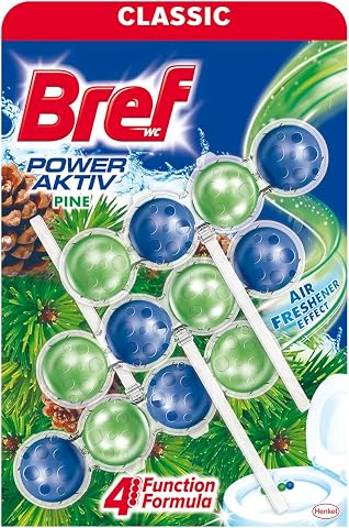 Bref Power Active Çam Kokulu 3'lü Klozet Bloğu 3 x 50 g