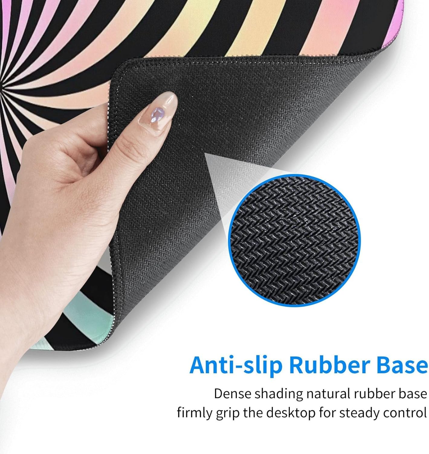 Colorful Vortex Gaming Mouse Pad 31.5x11.8 Inch Desk Mat Non-Slip Rubber Base Large Mousepad Stitched Edges Keyboard Mouse Mat Desk Pad for Office Home 7 71RuNZQFfdL. AC SL1500