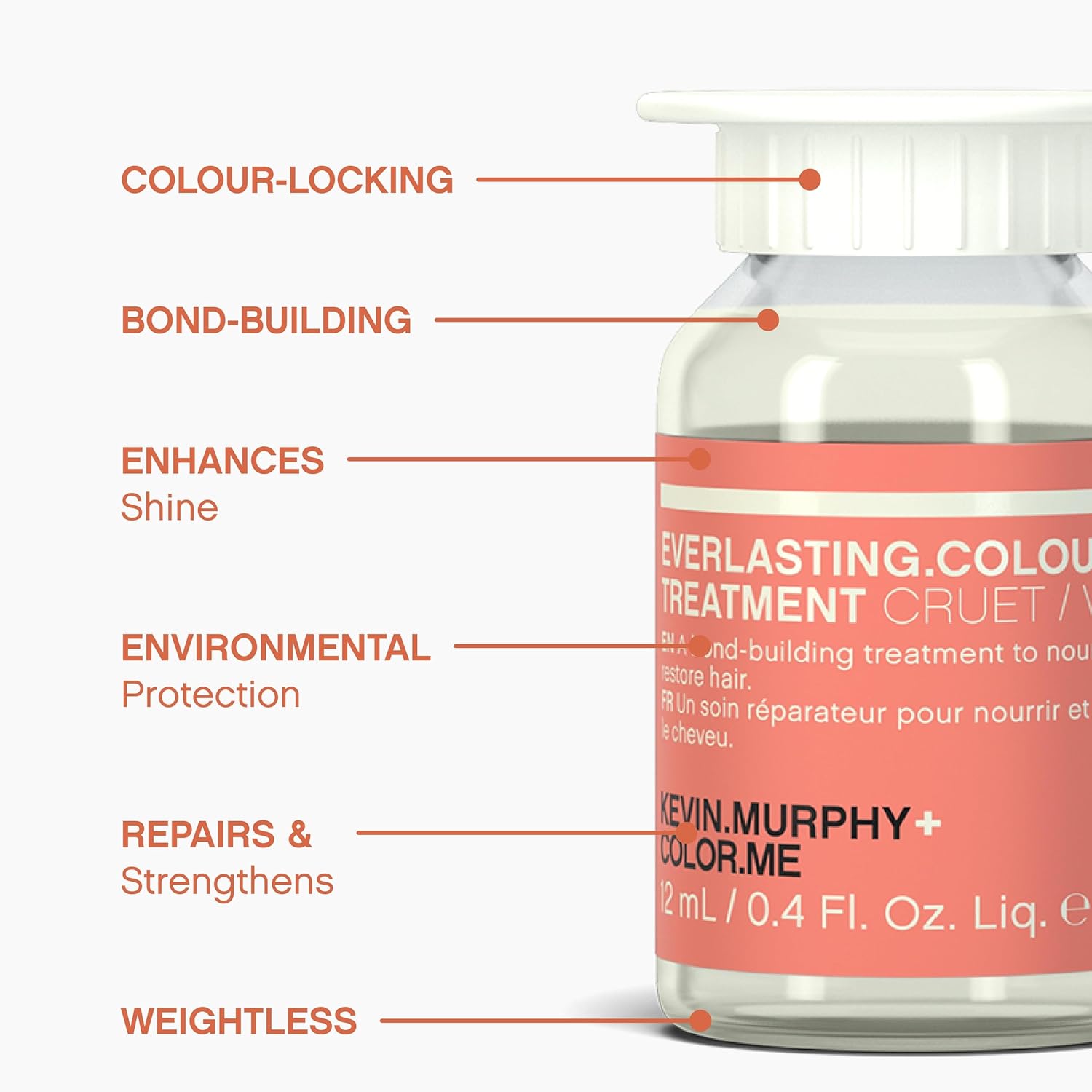 KEVIN.MURPHY EVERLASTING.COLOUR LEAVE-IN - Weightless Colour Lock - For Coloured Hair - Bond Building Hair Treatment - Colour Protection - 12 mL / 0.4 fl oz (Pack of 3)