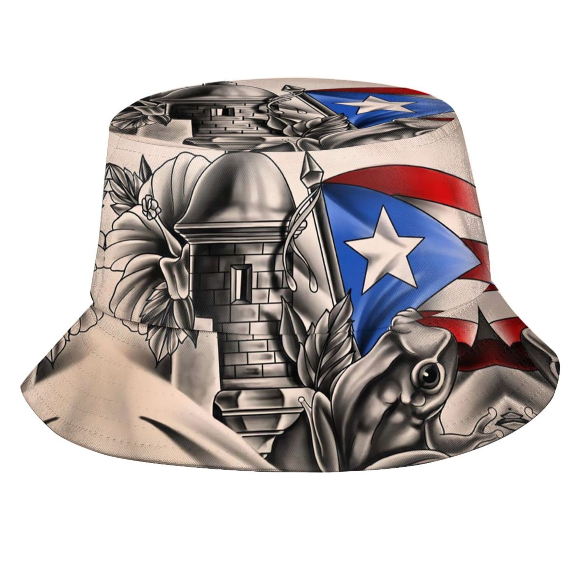 Bucket Hat for Women Men, Summer Print Hat Travel Packable Sun Cap Outdoor Hat for Women and Men