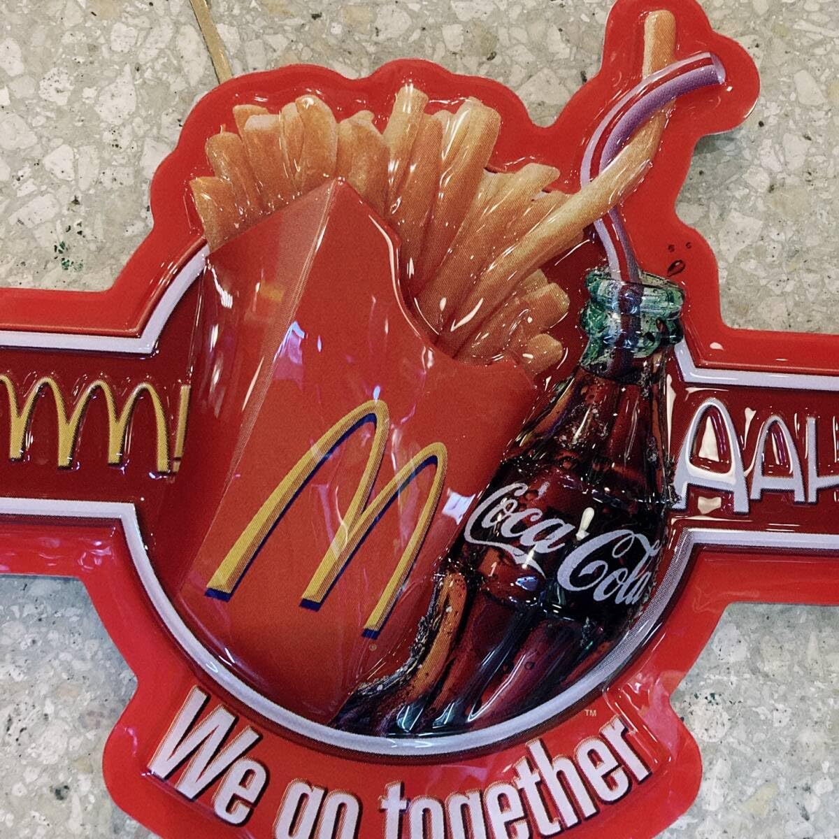 Amazon.co.jp: マクドナルド コカコーラ プラステック製 立体 看板 