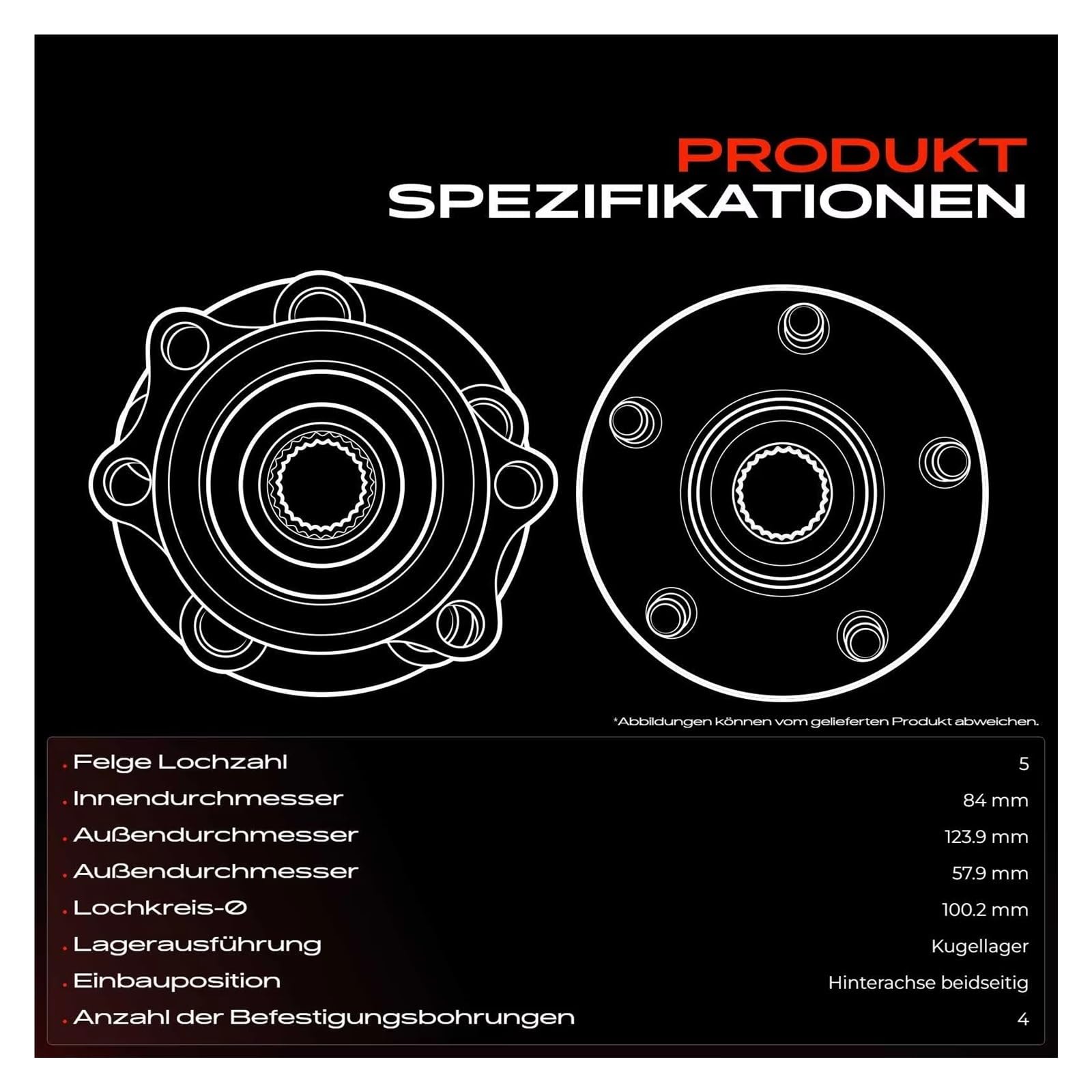 Kits De Roulements Roue Pour Subaru Pour Forester Pour Impreza Pour Legacy Kit De Roulement Moyeu Roue Arrière VKBA7479 28473FG000