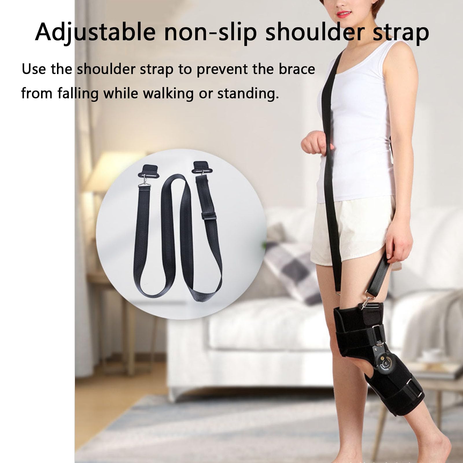 Rodillera Con Bisagras, Soporte Inmovilizador De Rodilla Ajustable Con Bisagras Para Rehabilitación Ortopédica, Estabilizadores De Ortesis, Protector De Rodilla Para Artritis, Osteoartritis