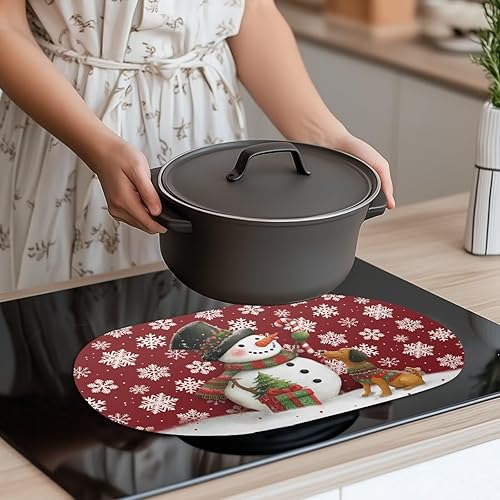 Miniatura 123 de Heat Resistant Placemats Oval Placemats Set of 6 Leather Washable and Wipeable Non Slip Place Mats, Waterproof Modern Dining Table Mats, Oval Floral