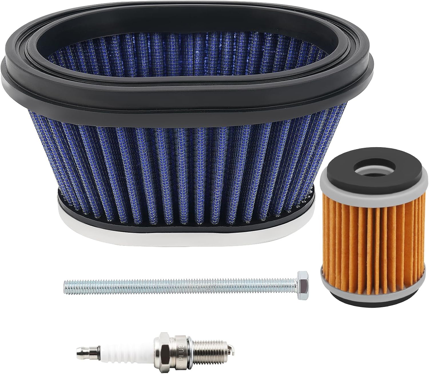 Road Passion Air Filter & Oil Filters & Spark Plugs Tune Up Kits Compatible with Yamaha Raptor 250 YFM250R 2008 2009 2010 2011 2012 2013