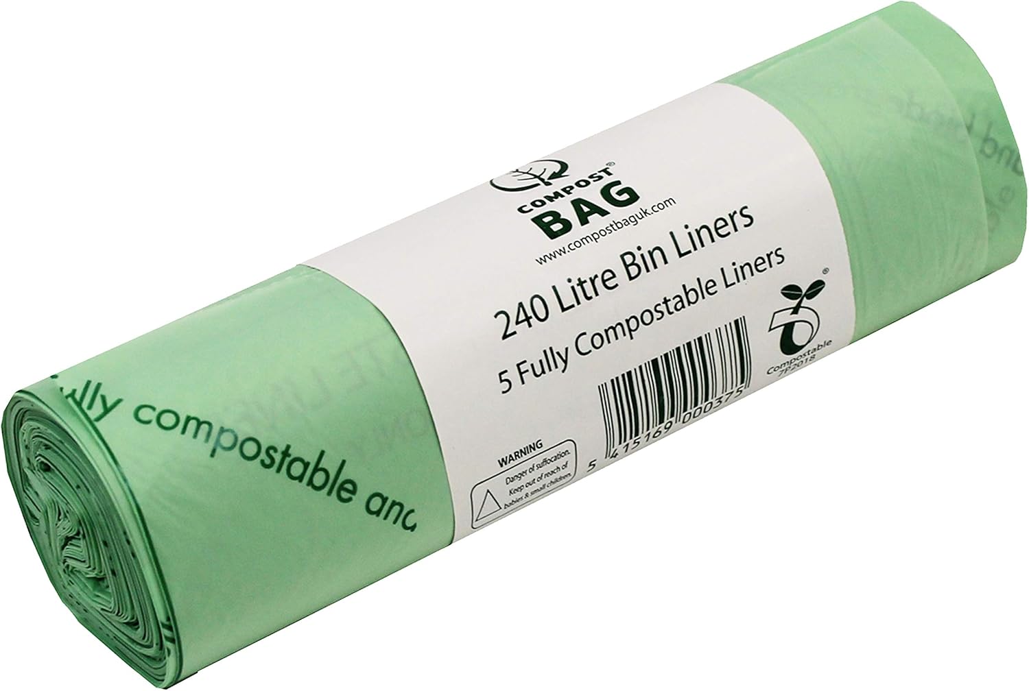 AllGreen 240 Litre x 5 bags Compost Bag Compostable Wheelie Bin Liner