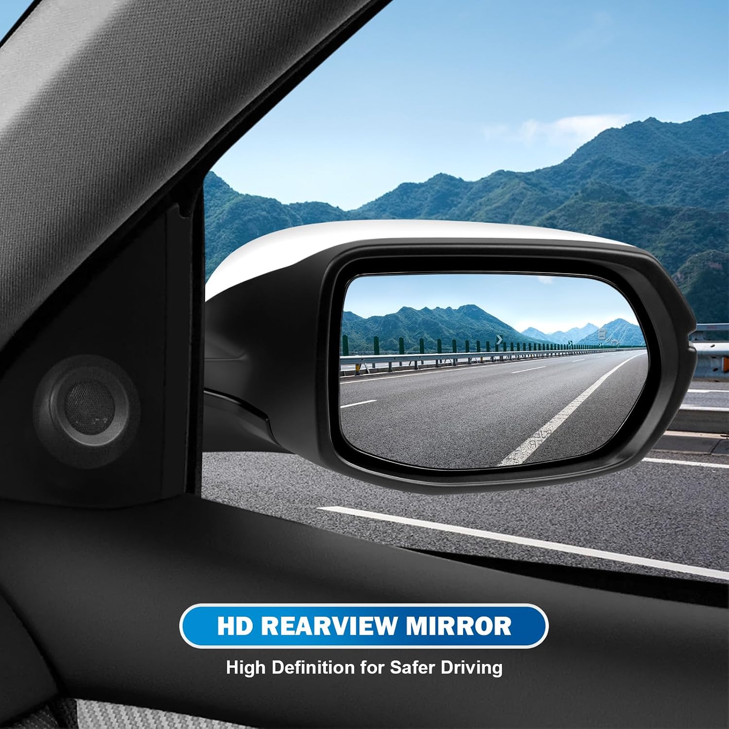 Right Passenger Side Mirror Compatible with 2017-2022 Honda CRV, Rear View Mirror with Power Glass/Heated/Turn Signal/Blind Spot Detection, Replace 76251T1WA01ZF (9 Pins)
