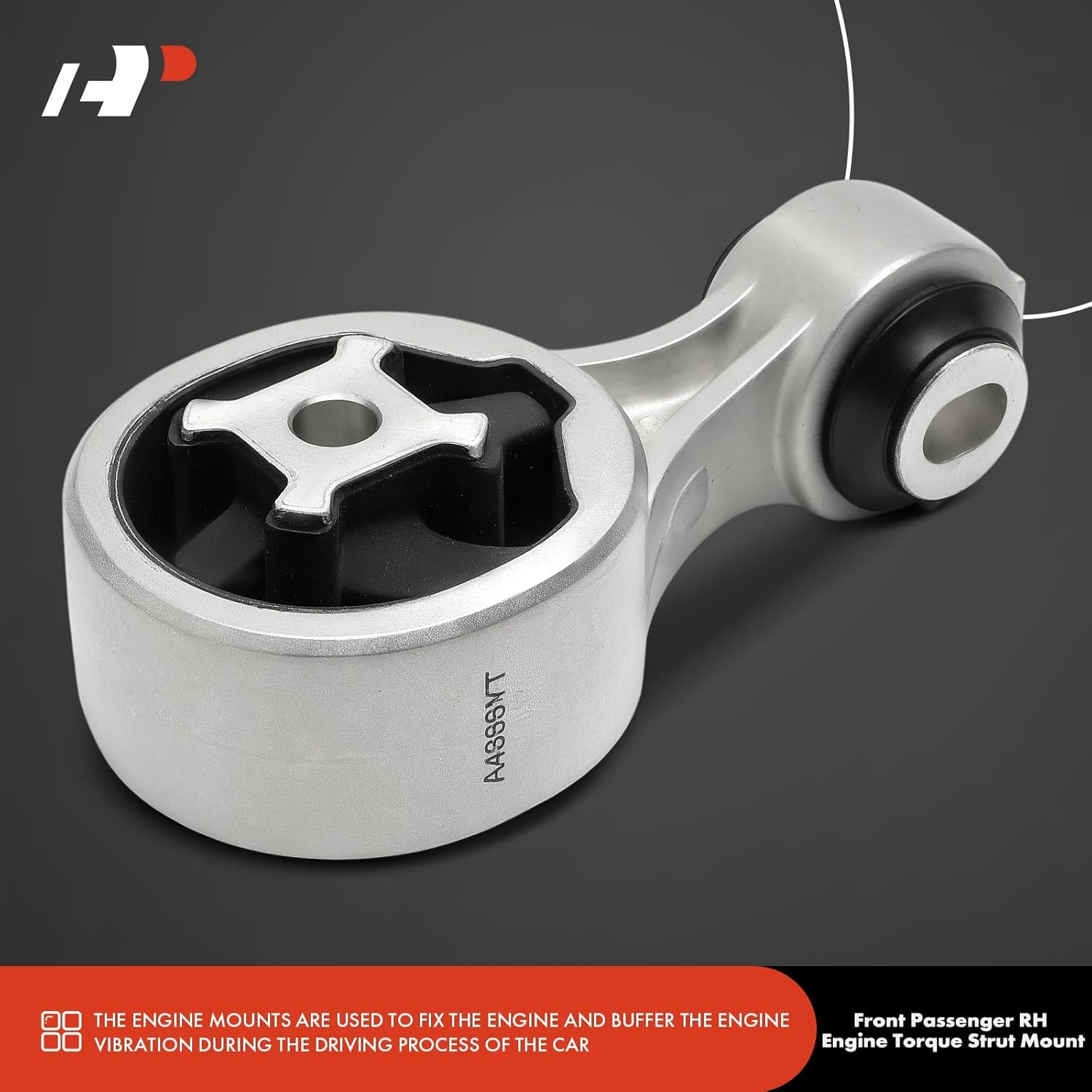 A-Premium Front Right Passenger Side Torque Strut Mount Compatible with Nissan Rogue 2014-2020, 2.5L