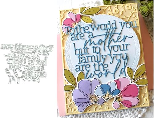 Miniatura 1 de Troqueles de metal para madre para hacer tarjetas, plantillas de corte para álbumes de recortes, álbum de fotos, plantilla decorativa de papel para