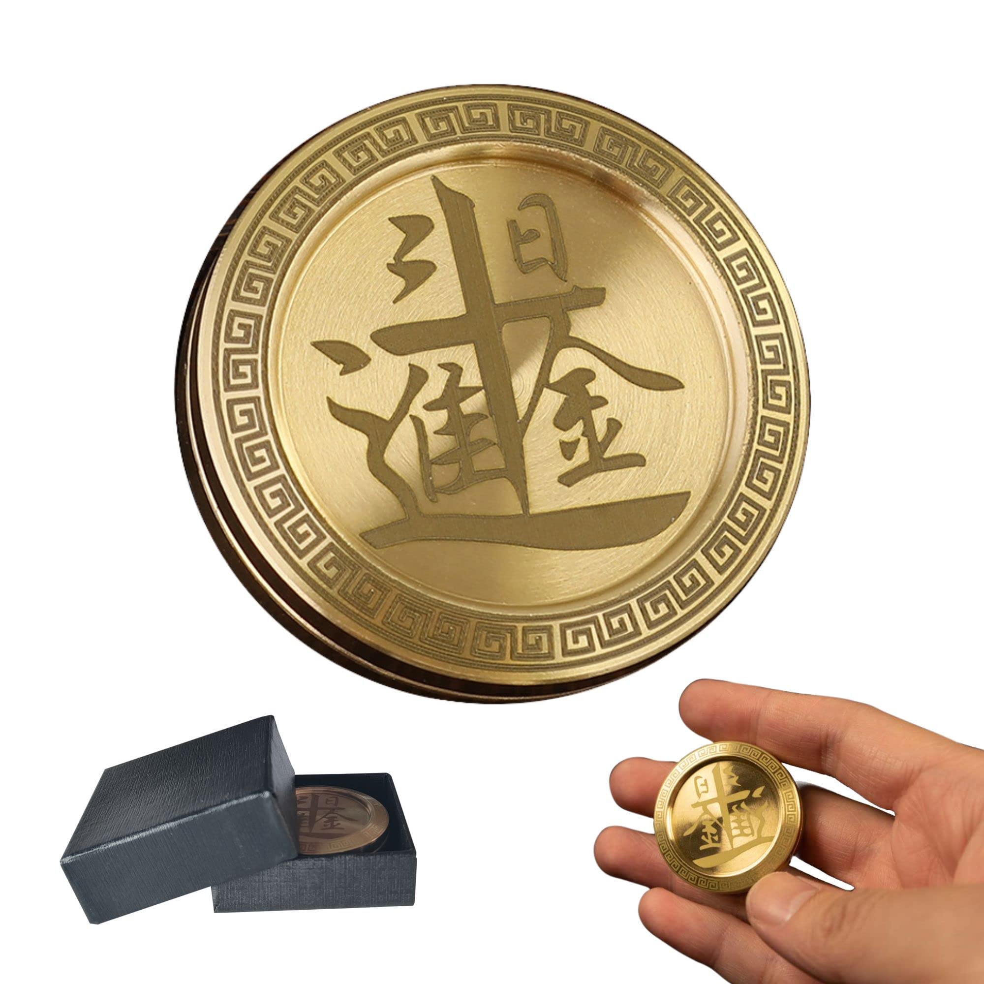 Tapazapa フィジェットスライダー ハプティックフィジェットラッキーコイン 金属製フィジェットトイ 大人用 フィジェットクリッカースライダー  EDC 大人用オフィスおもちゃ 男性用