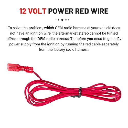 Miniatura 5 de RED WOLF Arnés de cableado estéreo para automóvil para GMC Envoy Sierra 2002-2008, Chevy Silverado Impala con conector a tope de instalación de