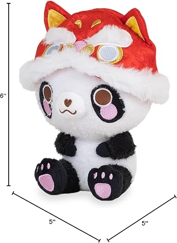 Miniatura 7 de Cuddle Barn PlushGoals - Mina The Maneki Neko - Juguete de peluche suave kawaii, 6 pulgadas