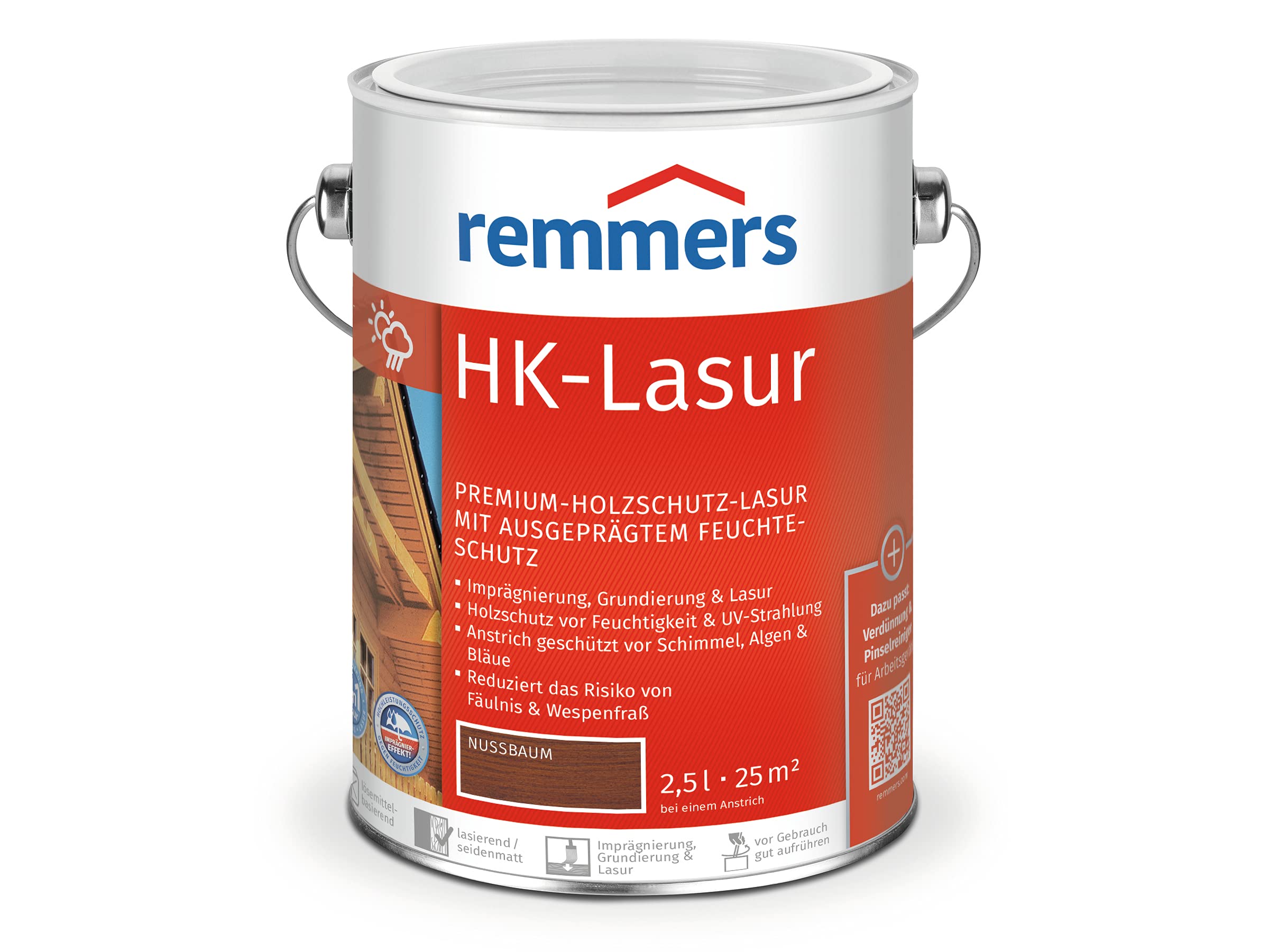 Remmers HK-Lasur Nussbaum, 2,5 Liter