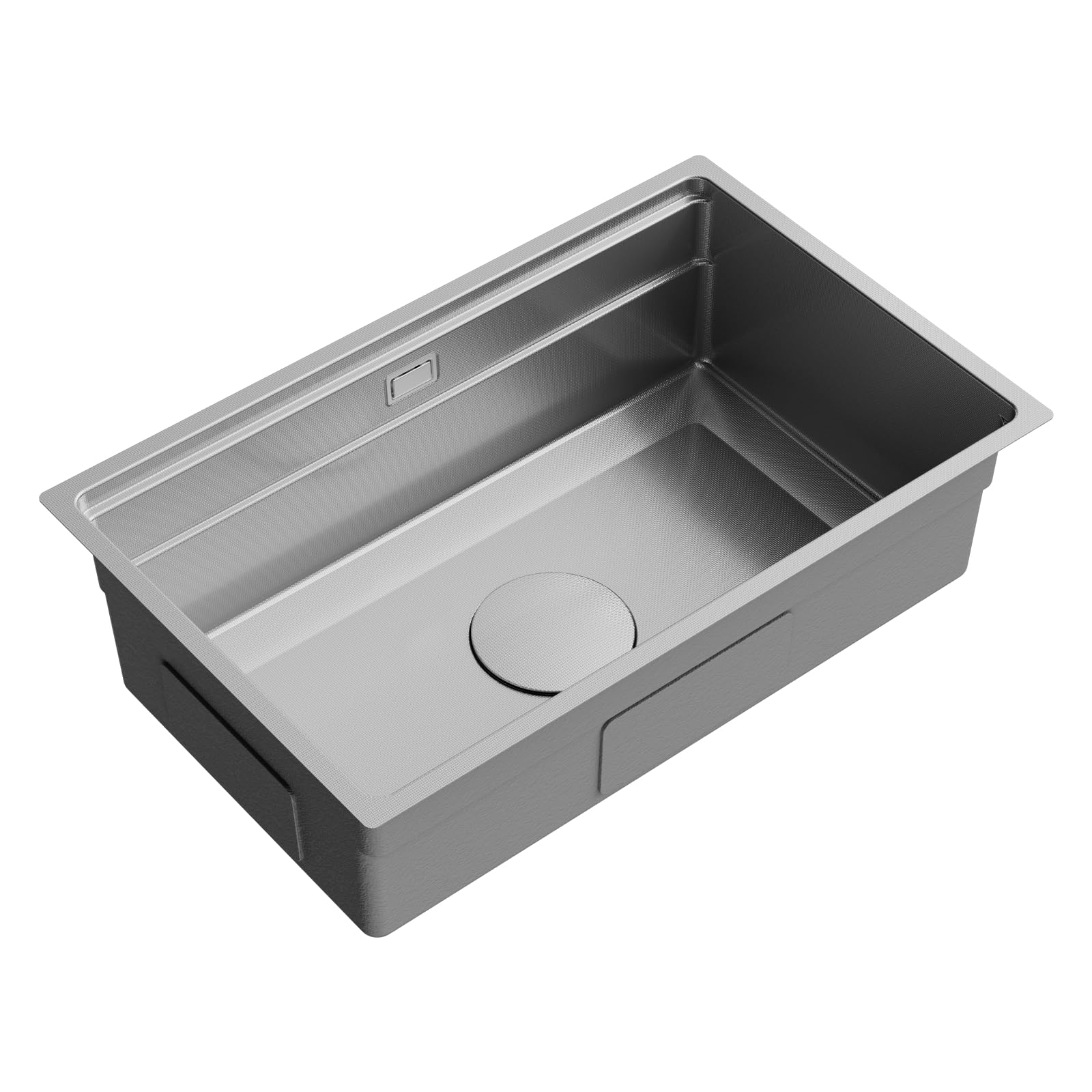 HOROW Spülbecken Edelstahl Multifunktionale 70 × 45 cm mit Siphon Set | Küchenspüle inkl. Schneidebrett und Ersatz-Innenspüle, Großes Fassungsvermögen, ideal für die Familienküche, Schmutzabweisend
