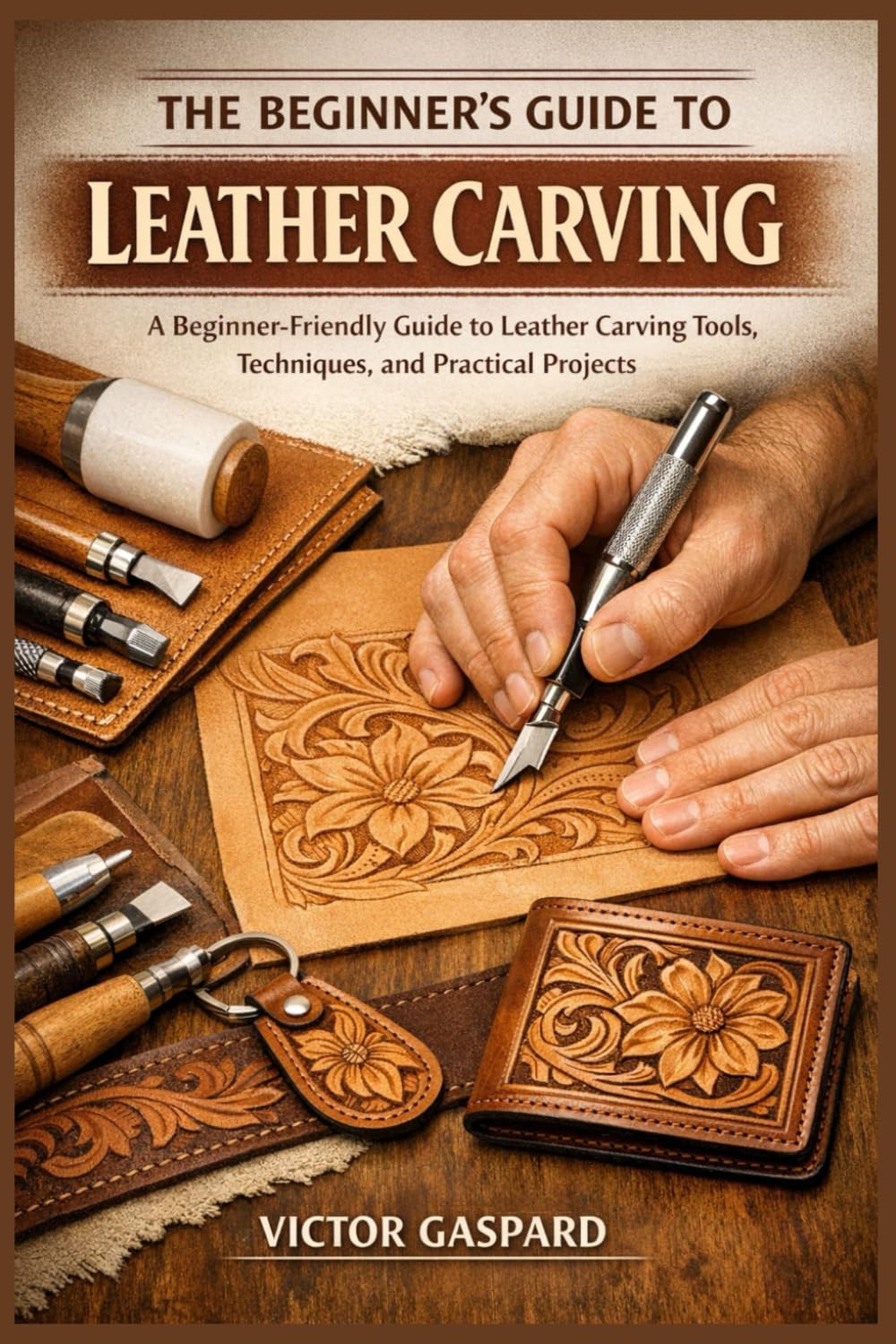THE BEGINNER’S GUIDE TO LEATHER CARVING: A Beginner-Friendly Guide to Leather Carving Tools, Techniques, and Practical Projects