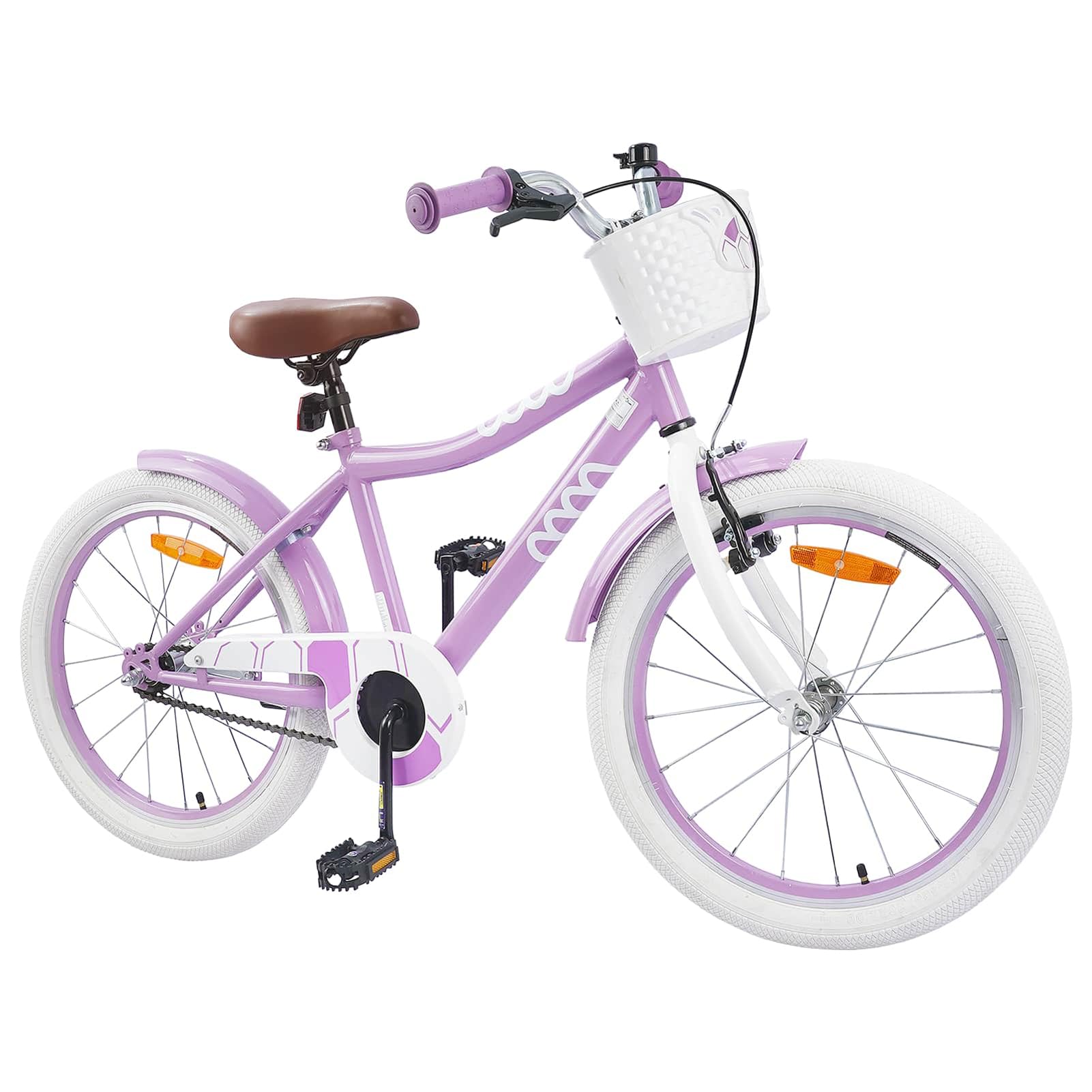 Gecheer Kinderfahrrad 18 Zoll für 5-7 Jahre alt Lila, Kinder Fahrrad Jugendfahrrad für Mädchen Jungen Freizeit Schulweg Park42009550 Sport & Freizeit