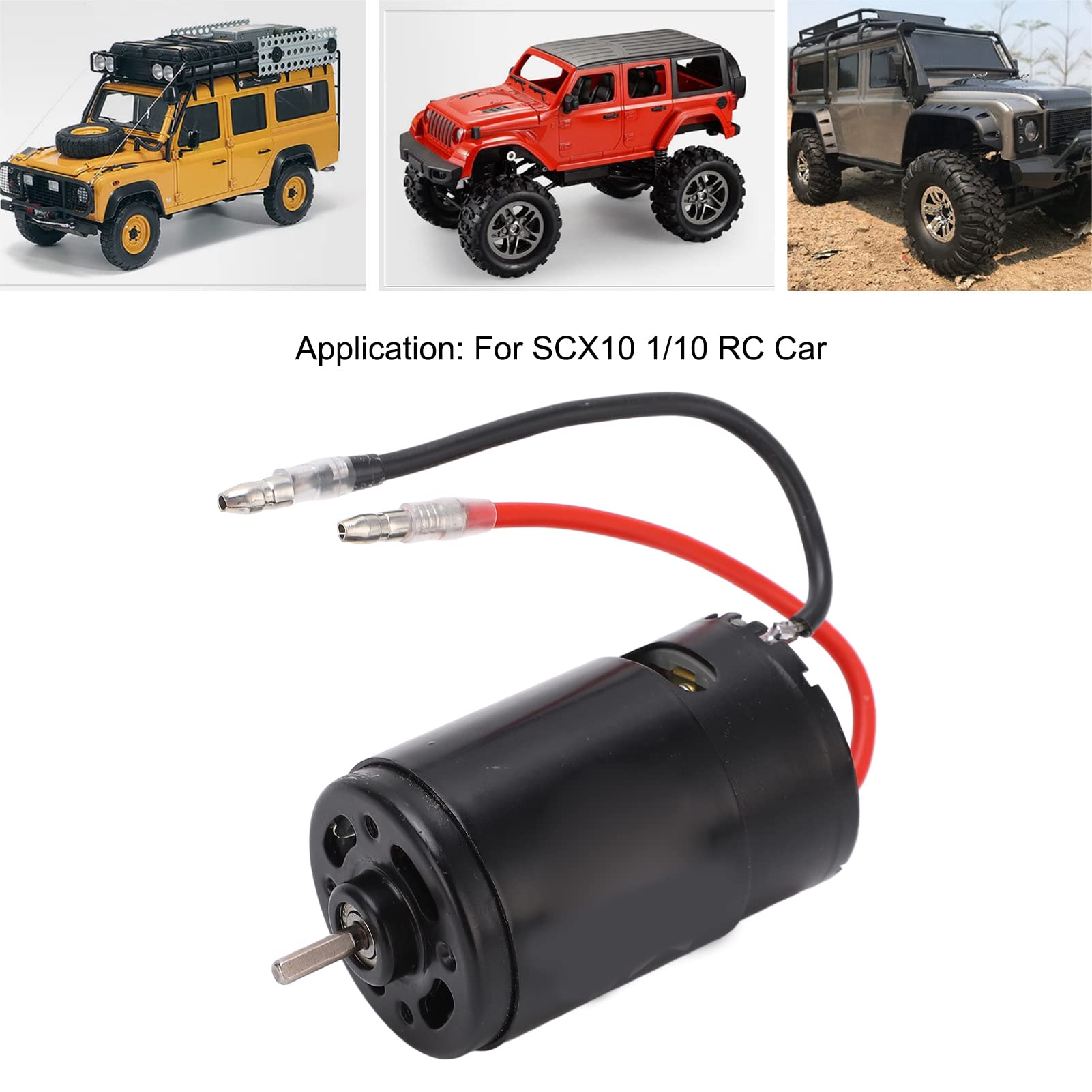 SCX10 1/10 RC Car Brushed Motor Kit 550 35T, 60 A dwukierunkowy ESC, wysoki moment obrotowy, trwała wydajność, łatwa instalacja, obsługa